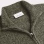 Profuomo Woolen Half-Zip Pullover - Dark Green