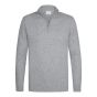 Profuomo Woolen Half-Zip Pullover - Grey