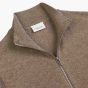 Profuomo Full Zip Cardigan - Brown