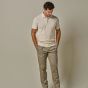 Profuomo Cotton Linen Polo - Raw White