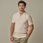 Profuomo Cotton Linen Polo - Raw White