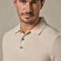 Profuomo Cotton Linen Polo - Raw White
