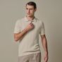 Profuomo Cotton Linen Polo - Off White
