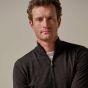 Profuomo Merino Woolen Half-Zip Pullover - Brown