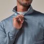 Profuomo Pullover Half Zip - Blue