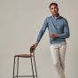 Profuomo Pullover Half Zip - Blue