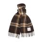 Profuomo Lambswool Scarf Dark Brown