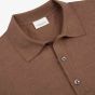 Profuomo Linen Cotton Polo - Clay