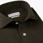 Profuomo Linen Shirt - Dark Brown