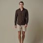 Profuomo Linen Shirt - Dark Brown