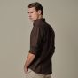Profuomo Linen Shirt - Dark Brown
