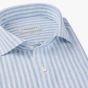 Profuomo Striped Linen Shirt - Light Blue