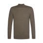 Profuomo Merino Woolen Mockneck Pullover - Brown
