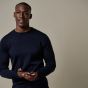 Profuomo Merino Woolen Pullover - Navy