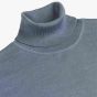 Profuomo Merino Woolen Turtleneck Pullover - Blue