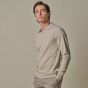 Profuomo Wool Blend Open-Collar Polo - Beige