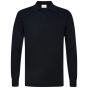 Profuomo Wool Blend Open-Collar Polo - Navy