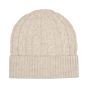 Profuomo Wool Cableknit Beanie Beige