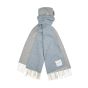 Profuomo Wool Double-Sides Scarf Mid Blue