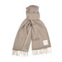 Profuomo Wool Scarf Jacquard Beige