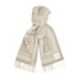 Profuomo Wool Scarf Jacquard Beige