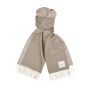 Profuomo Wool Scarf Double Brown