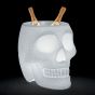 Qeeboo Mexico Skull Planter and Cooler Lamp White