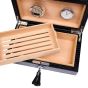 Rapport London 25 Cigar Humidor - Black