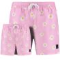 Son of a Beach Father & Son Swim Shorts Daisy - Pink