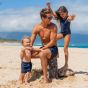 Son of a Beach Father & Son Solid Swim Shorts - Blue