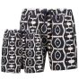 Son of a Beach Father & Son Swim Shorts Abstract - Black