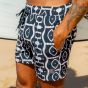 Son of a Beach Father & Son Swim Shorts Abstract - Black