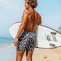 Son of a Beach Father & Son Swim Shorts Abstract - Black