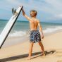 Son of a Beach Father & Son Swim Shorts Abstract - Black