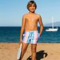 Son of a Beach Father & Son Swim Shorts Stripes - Rainbow
