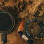 Steel & Barnett Stones Bracelet Basic matt navy