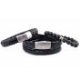Steel & Barnett bracelet set black