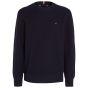 Tommy Hilfiger Pull Ovale En Tricot Gaufré - Marine 
