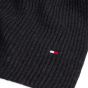 Tommy Hilfiger Ribbed Flag Scarf - Charcoal Grey