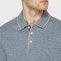 tresanti cotton polo shirt denim blue
