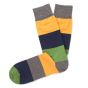 Tresanti cotton socks navy stripes yellow