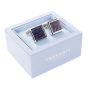 Tresanti rhodium manchetknopen - lapis lazuli