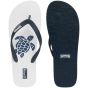 Vilebrequin Beach Flip Flops Turtle - White