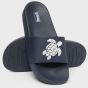 Vilebrequin Beach Slides Turtle - Navy