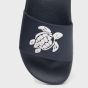 Vilebrequin Beach Slides Turtle - Navy