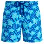Vilebrequin Swim Shorts Turtles Logo - Light Blue