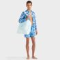 Vilebrequin Swim Shorts Turtles Logo - Light Blue