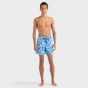 Vilebrequin Swim Shorts Turtles Logo - Light Blue