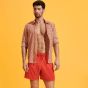 Vilebrequin Swim Shorts Water-reactive Crabs & Shrimps - Red