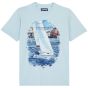 Vilebrequin T-shirt White Sailing Boat - Blue